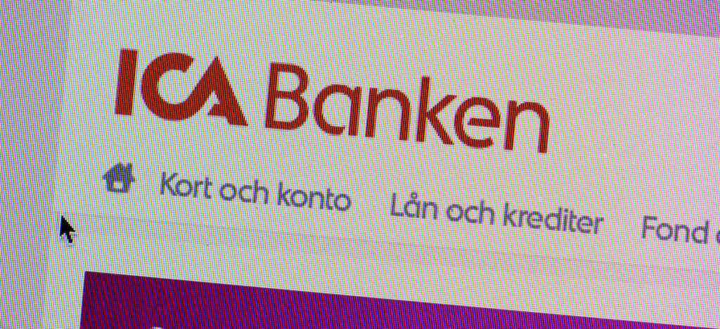 ICA Bankens webbsida
