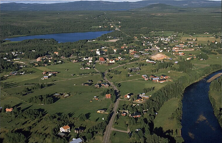Lillhärdal, flygfoto